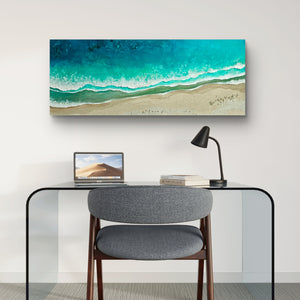 Acrylic and resin abstract artwork  'The Waves of the Sea'