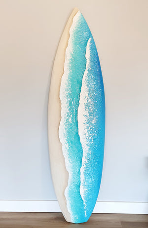 Acrylic and resin abstract artwork  'Surf Vibes'