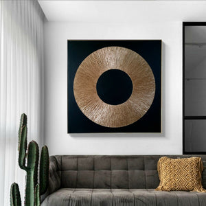 Acrylic abstract artwork  'Golden Eye'