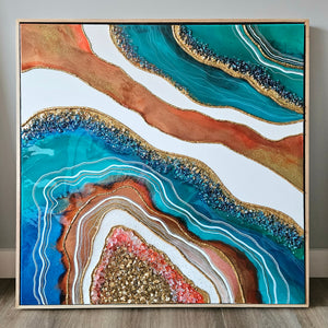 Acrylic and resin abstract artwork  'HEALING POWER'