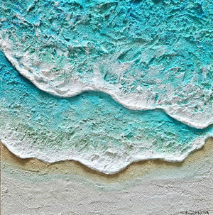 Acrylic ocean artwork 'Rolling Waves'