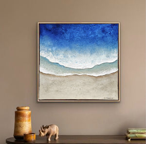 Acrylic ocean artwork 'Ocean Blues'