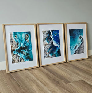 Set of 3 Ocean Prints - 3x A3