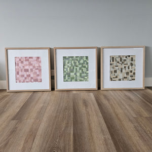 Set of 3 Framed Abstracts