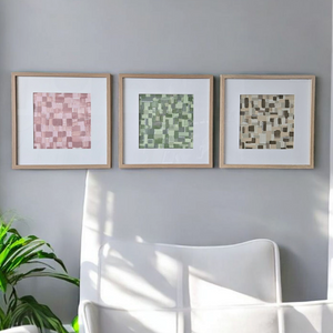 Set of 3 Framed Abstracts