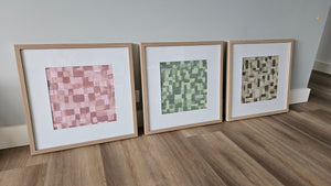 Set of 3 Framed Abstracts