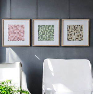 Set of 3 Framed Abstracts