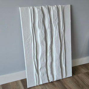 Acrylic sculptural abstract artwork  'Snowy'