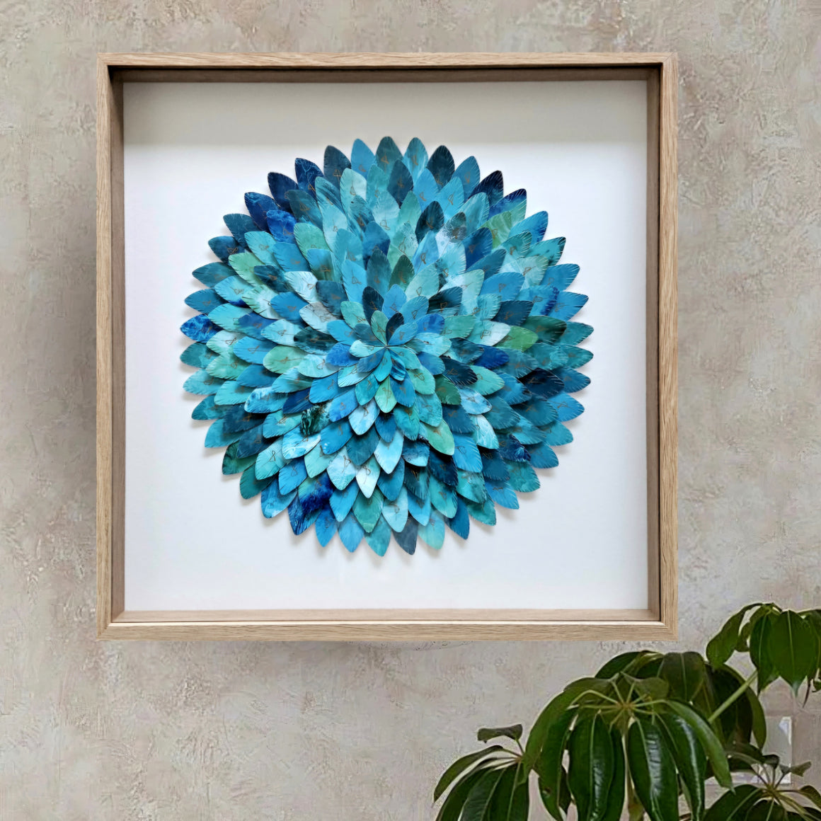 Paper abstract artwork 'Ocean Blooms'