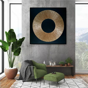 Acrylic abstract artwork  'Golden Eye'