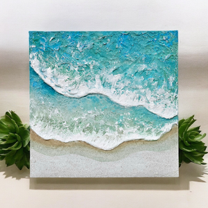 Acrylic ocean artwork 'Rolling Waves'