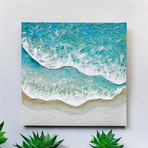 Acrylic ocean artwork 'Rolling Waves'