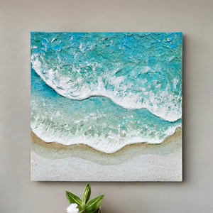 Acrylic ocean artwork 'Rolling Waves'