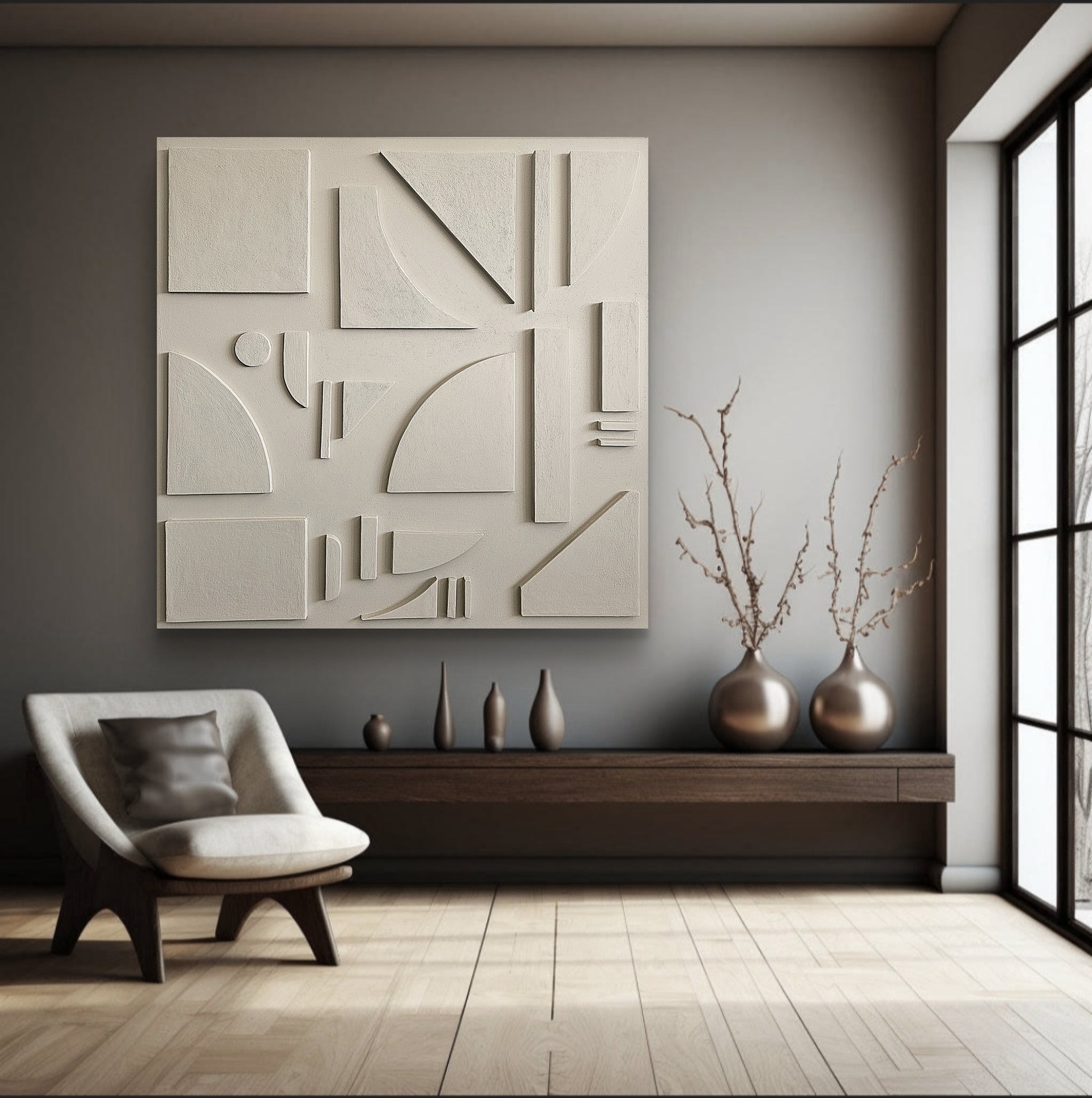 Acrylic abstract artwork 'Geometrical N.4'