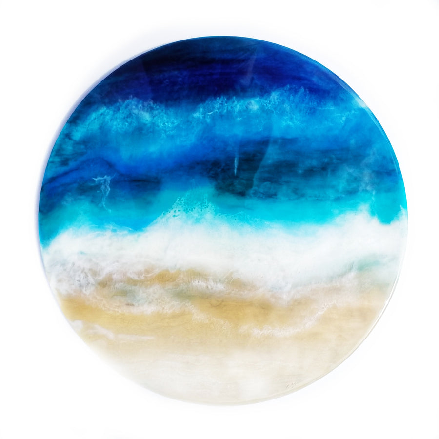 Resin abstract artwork 'Ocean Waves'