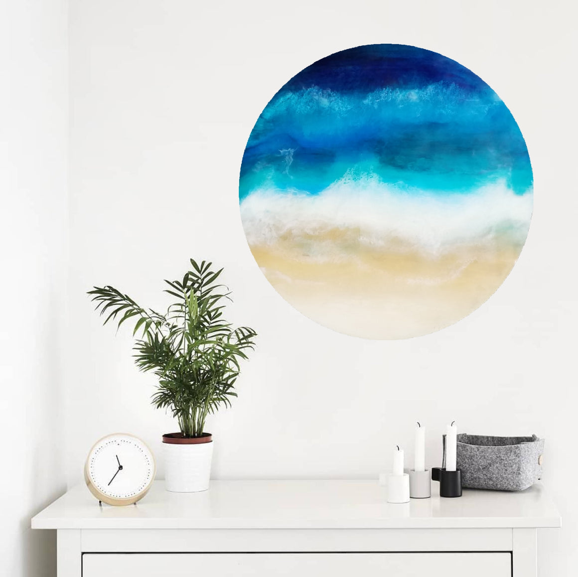 Resin abstract artwork 'Ocean Waves'