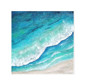 Acrylic abstract artwork  'Deep Blue Ocean'