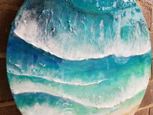 Acrylic and resin abstract artwork  'Bondi Sand'