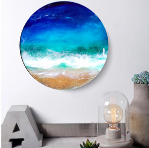 Resin abstract artwork 'Paradise