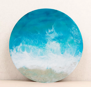 Resin abstract artwork 'Dancing Waves'