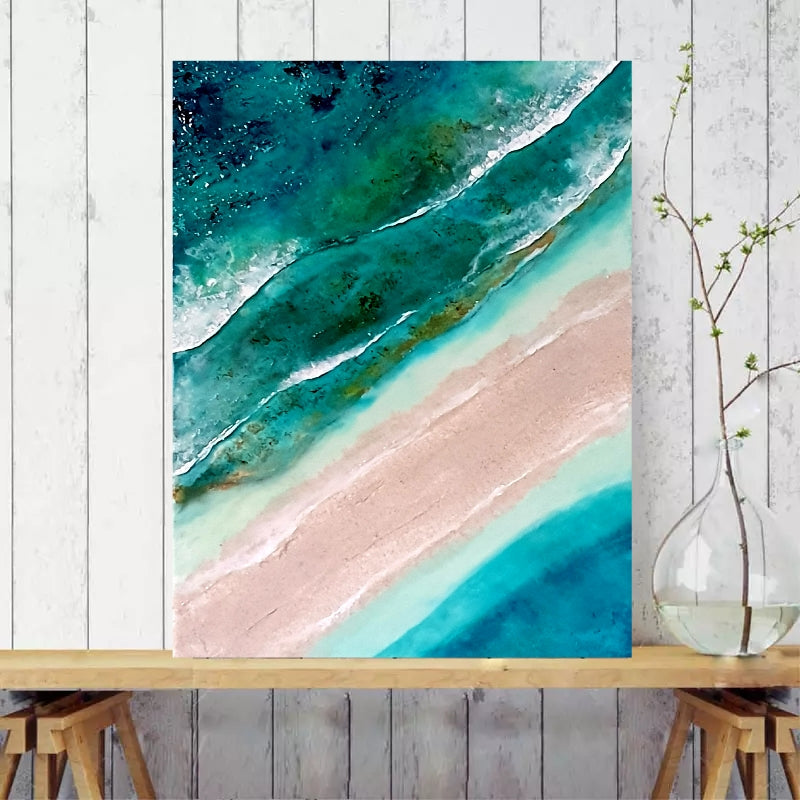 Acrylic and resin abstract artwork  'Magic Place'