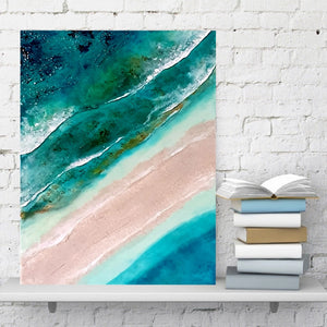 Acrylic and resin abstract artwork  'Magic Place'