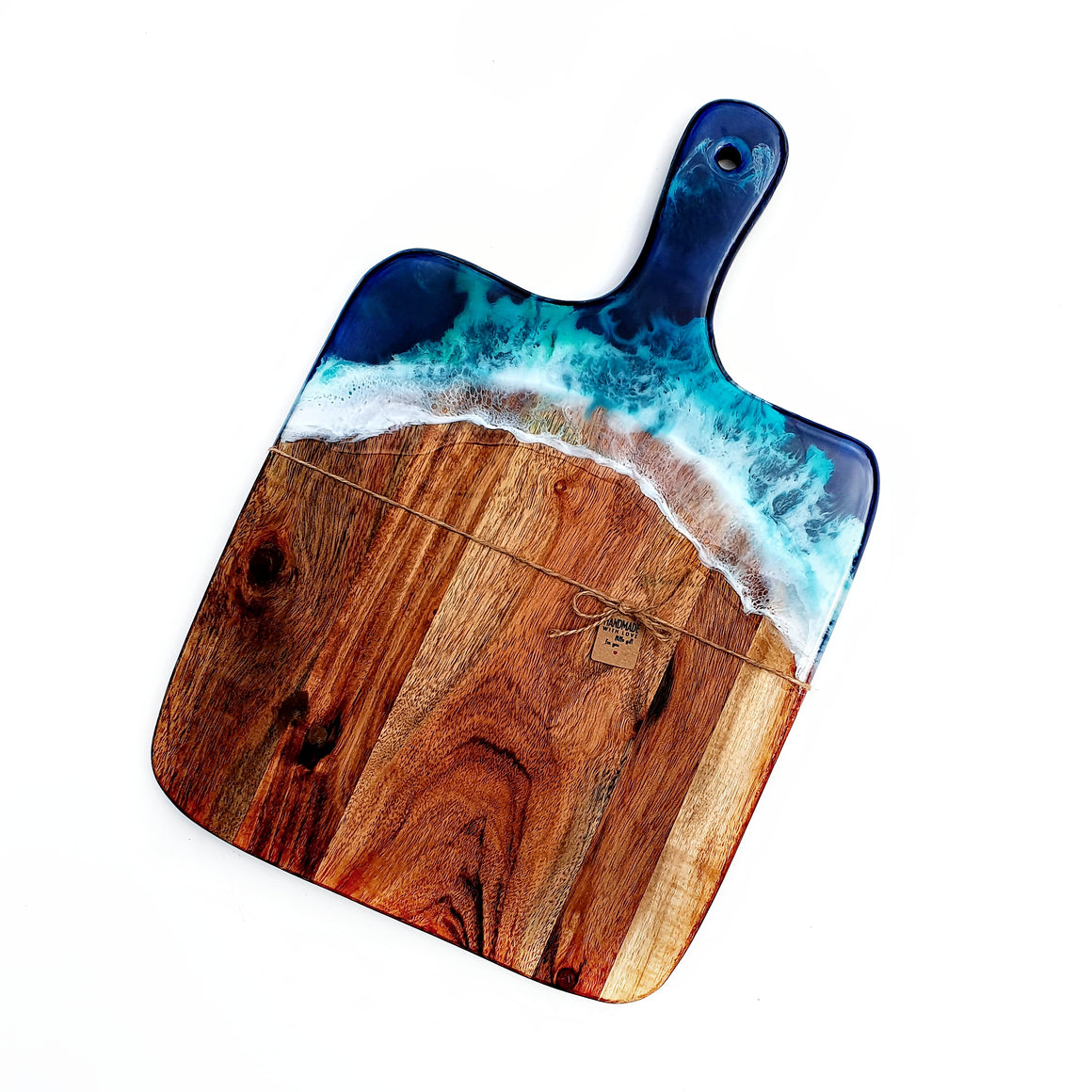 Hand poured resin cheeseboard