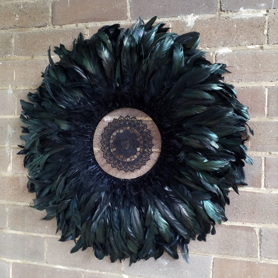 Modern tribal juju hat wall decoration