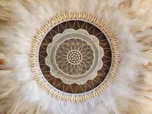 Modern tribal juju hat wall decoration