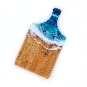 Hand poured resin cheeseboard