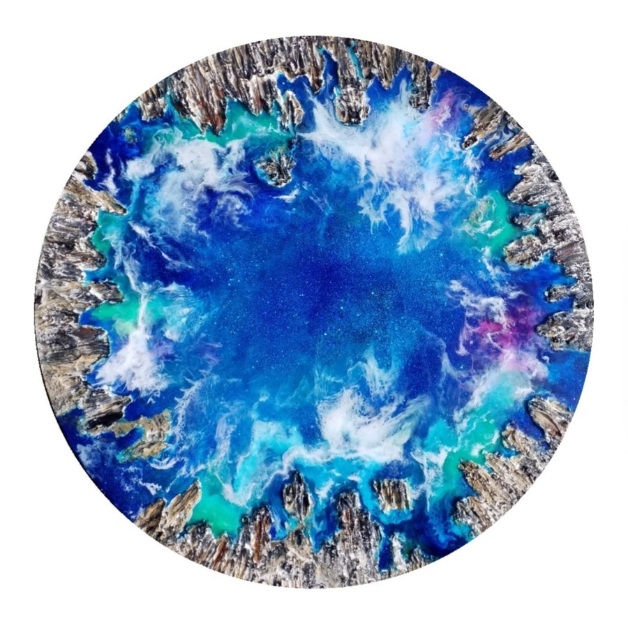 Acrylic and resin abstract artwork  'Ocean Galaxy 2' '