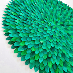 Paper abstract artwork 'Green Tanager'