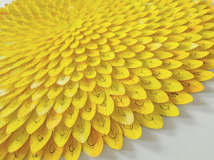 Paper abstract artwork 'Yellow Parrot'