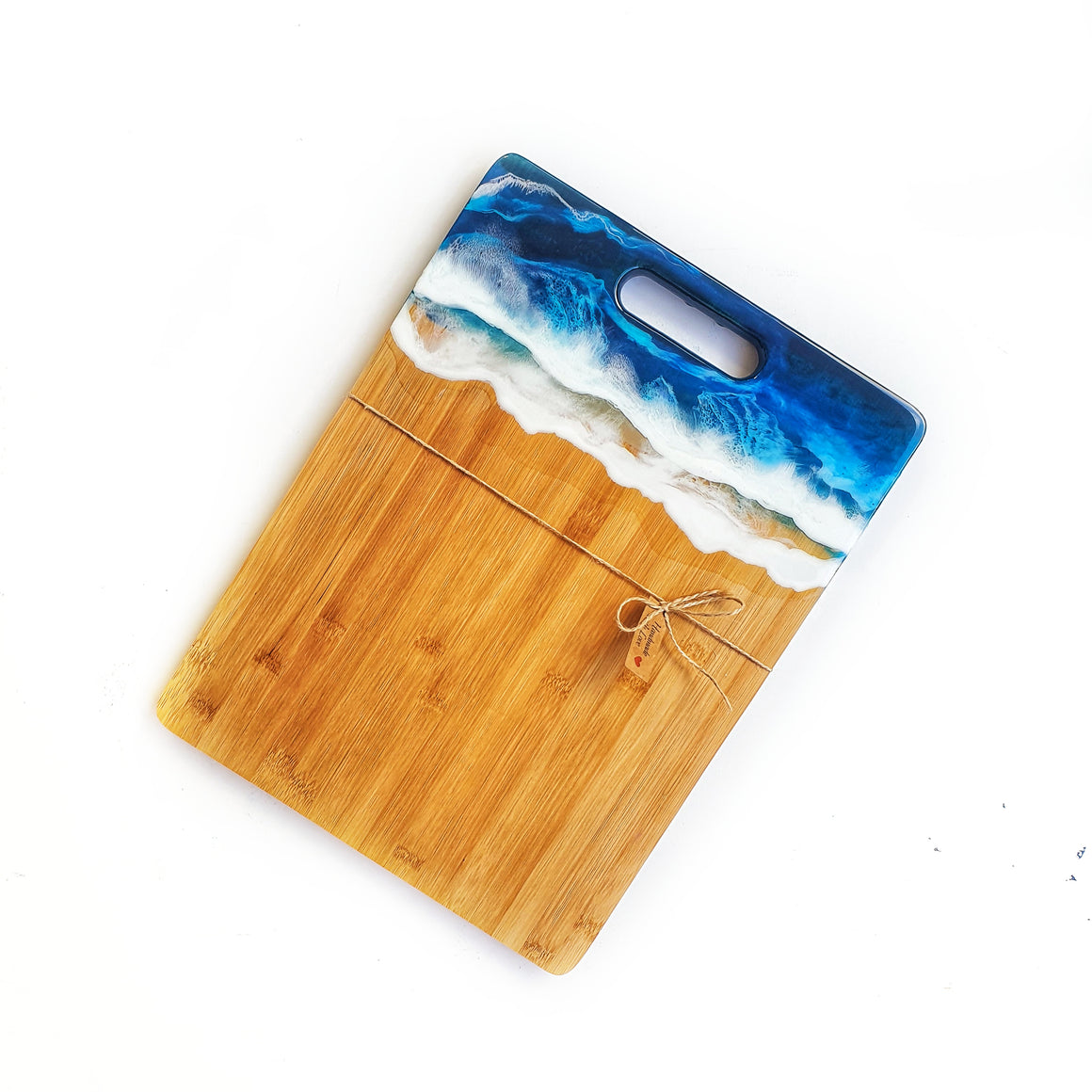 Hand poured resin cheeseboard