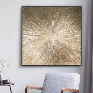 Acrylic abstract artwork  'Gold Light'