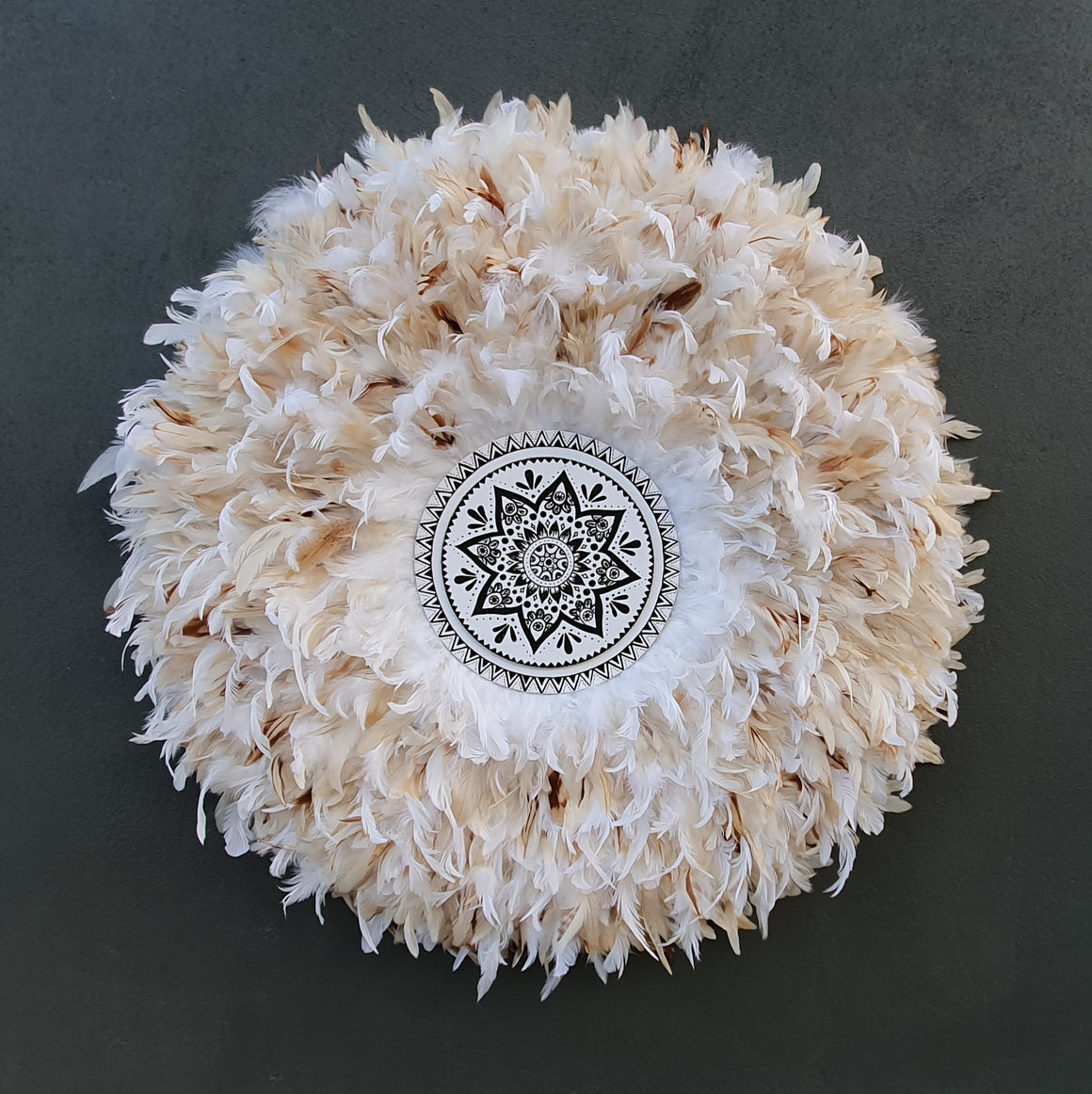 Modern tribal juju hat wall decoration