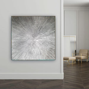 Acrylic abstract artwork  'Silver Star'