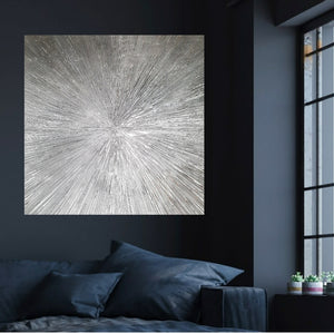 Acrylic abstract artwork  'Silver Star'