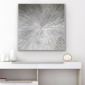 Acrylic abstract artwork  'Silver Star'