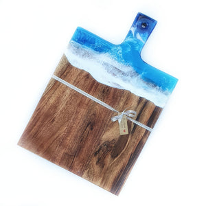 Hand poured resin cheeseboard