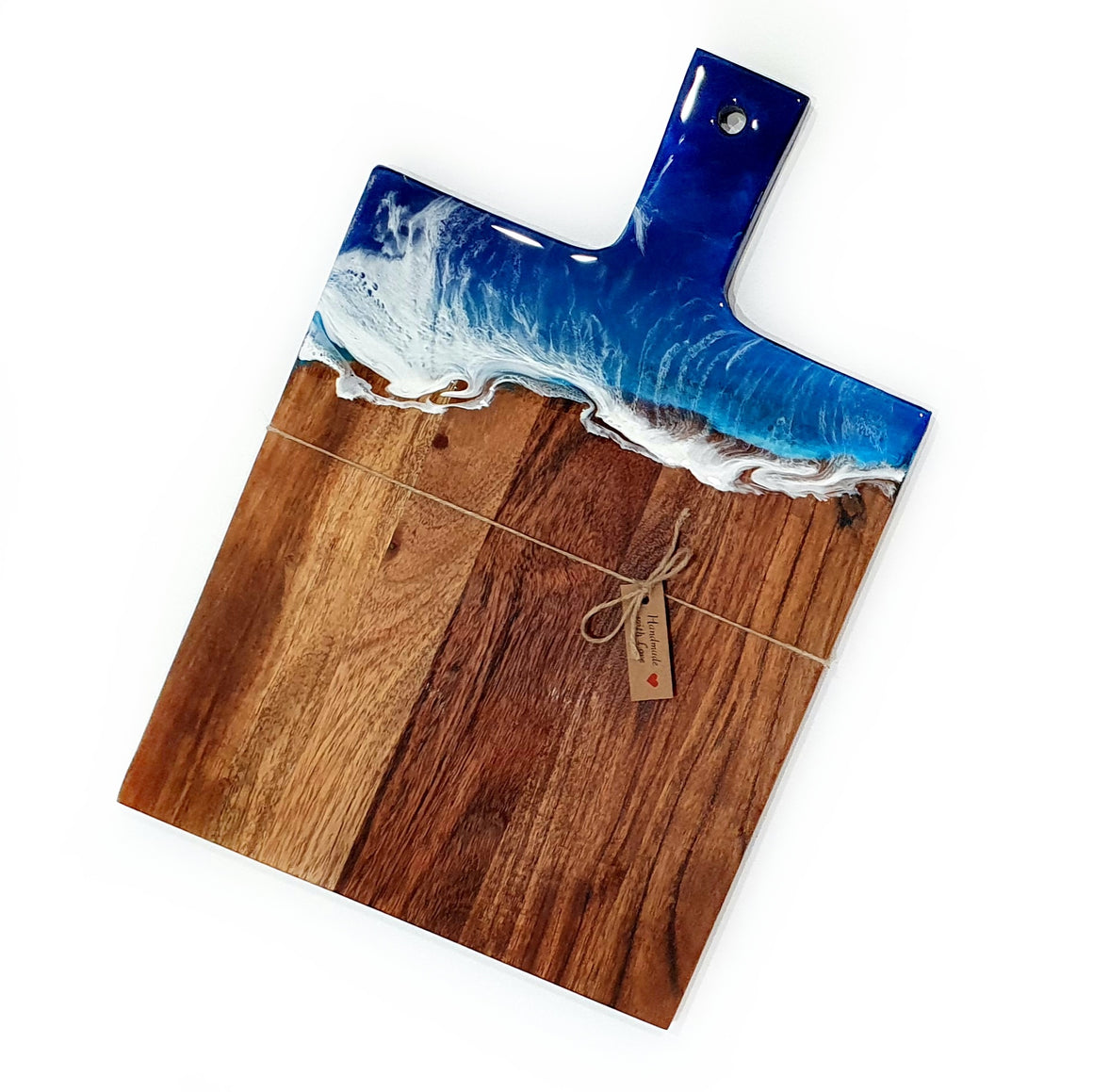 Hand poured resin cheeseboard