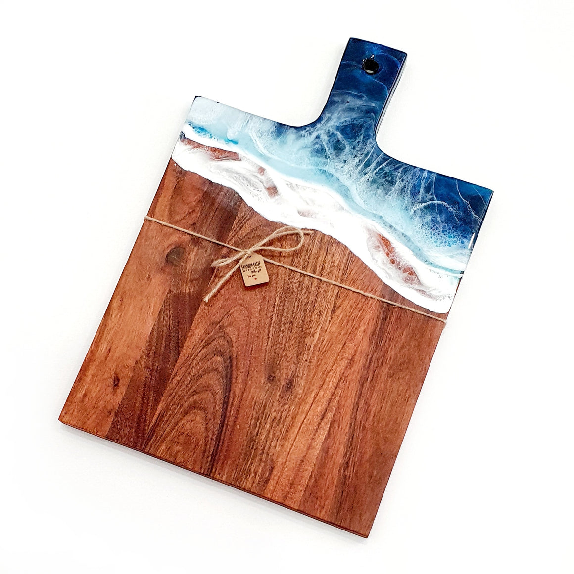 Hand poured resin cheeseboard