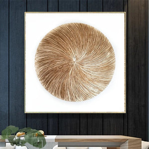 Acrylic abstract artwork  'Golden Circle'