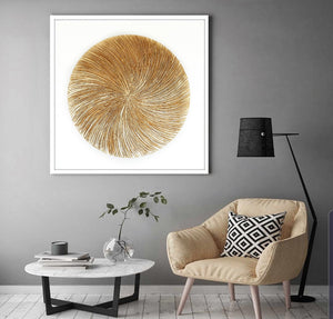 Acrylic abstract artwork  'Golden Circle'