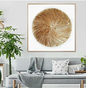 Acrylic abstract artwork  'Golden Circle'