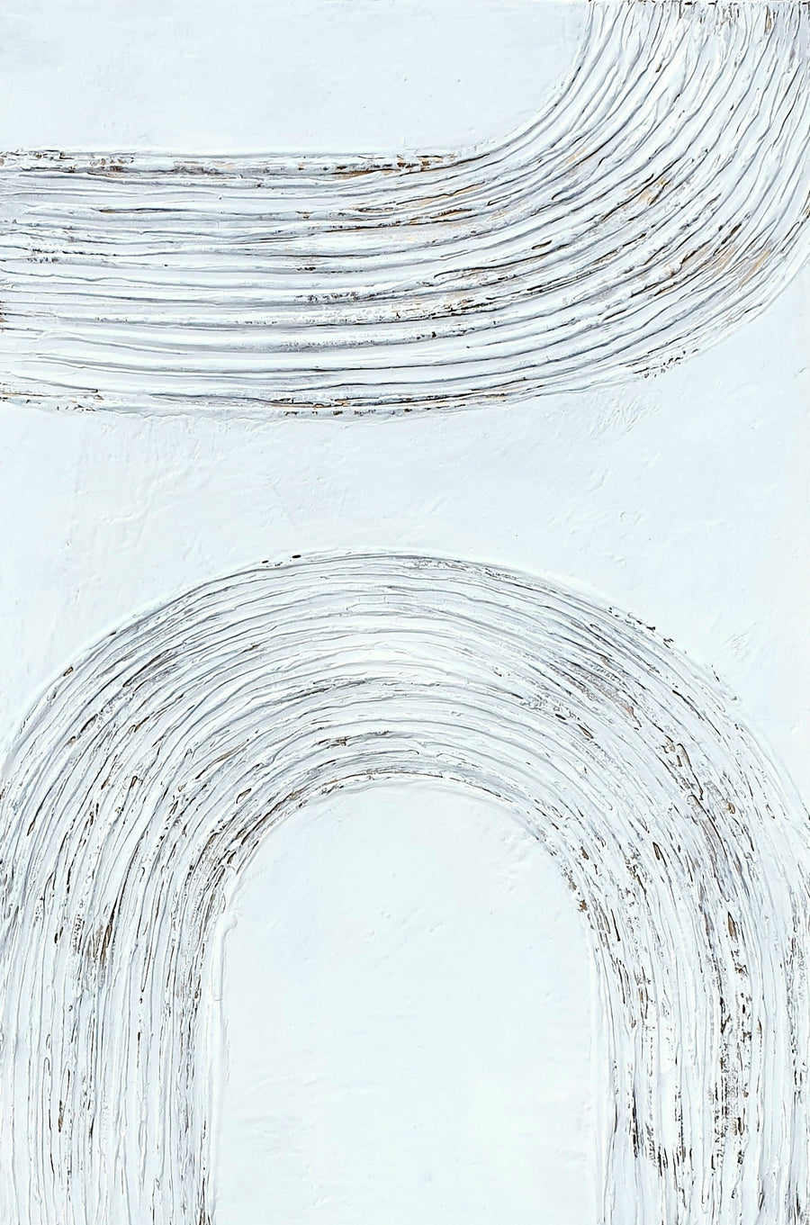 Acrylic abstract artwork  'White Patterns N.3'