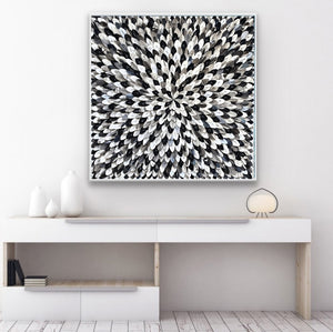 Paper abstract artwork 'Black Galaxy'