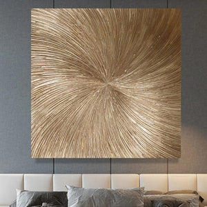 Acrylic abstract artwork  'Golden Spiral'