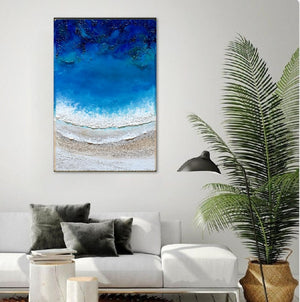 Acrylic and resin abstract artwork  'Life is an Ocean'