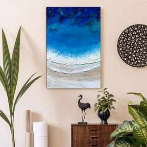 Acrylic and resin abstract artwork  'Life is an Ocean'